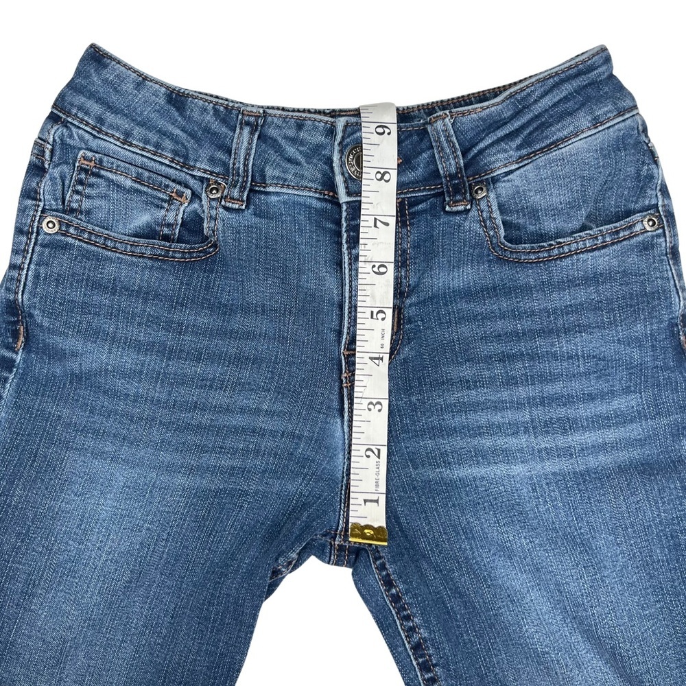 M Jeans by Maurices Straight Mid Rise Dark Sandblast Blue 0 Reg 737785 - Picture 12 of 15